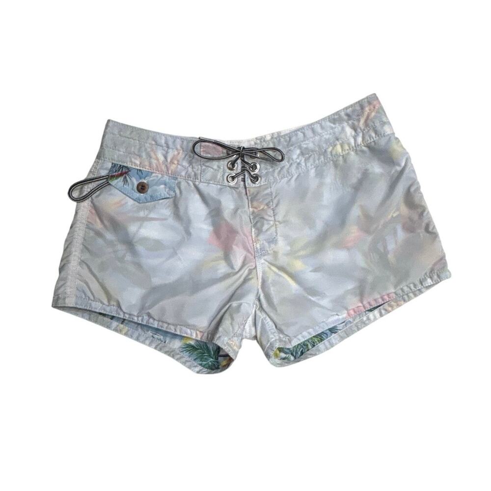 Vintage Birdwell Beach Britches Aloha Shorts USA Size 2 Surf Nylon